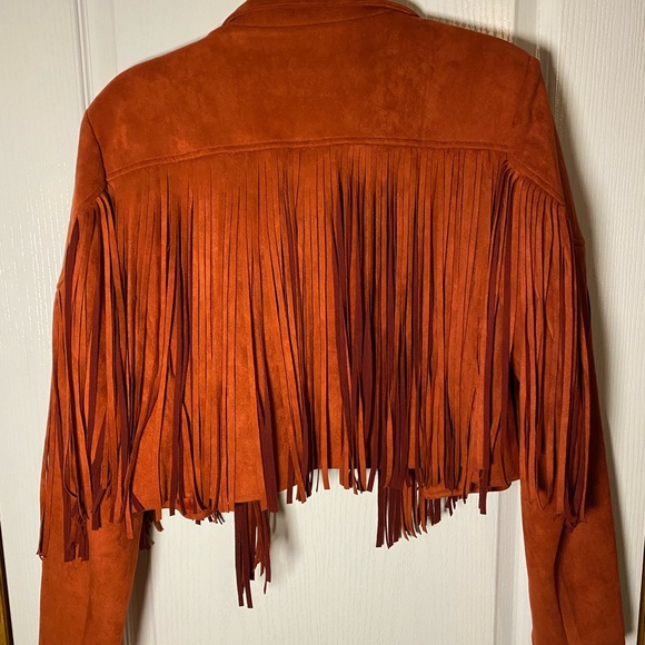 Western Rust fringe crop jacket - Picture 2 of 2